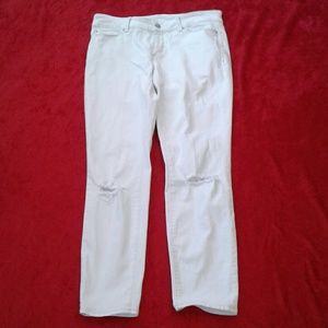 Ann Taylor Modern Fit Jeans, white Sz 8T